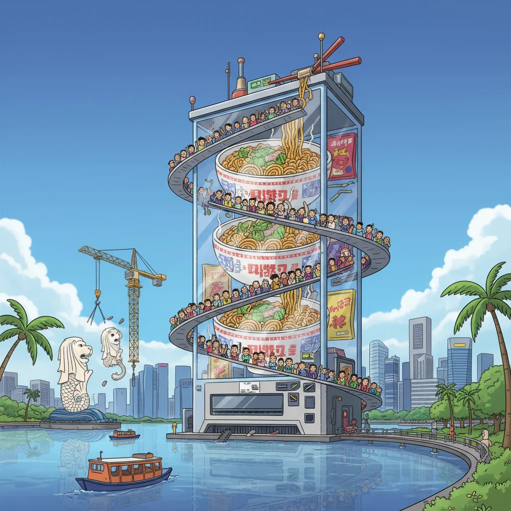 Singapore To Replace MBS With Giant, Functioning Instant Noodle Vending Machine