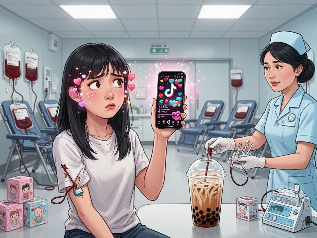 Singaporean Youths Refuse To Donate Blood Unless It Comes With A TikTok Filter Or Bubble Tea
