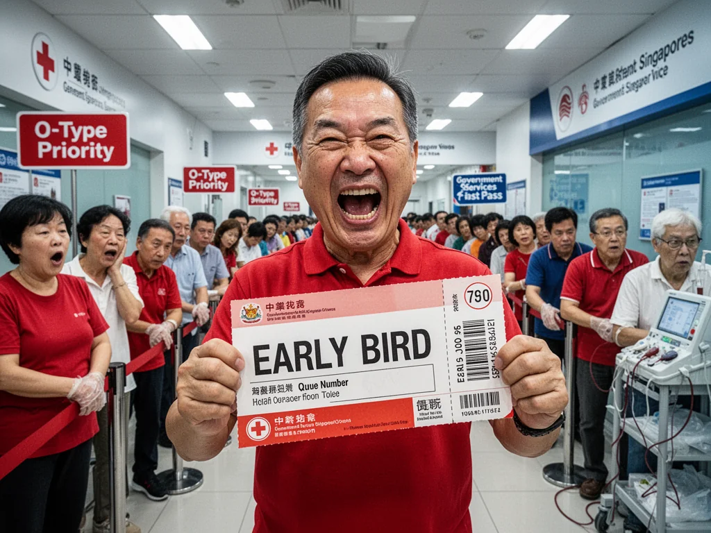 Singapore Red Cross To Offer ‘Early Bird’ Queue Numbers For Blood Donors To Combat Kiasu-ism, Boost O-Type Supply