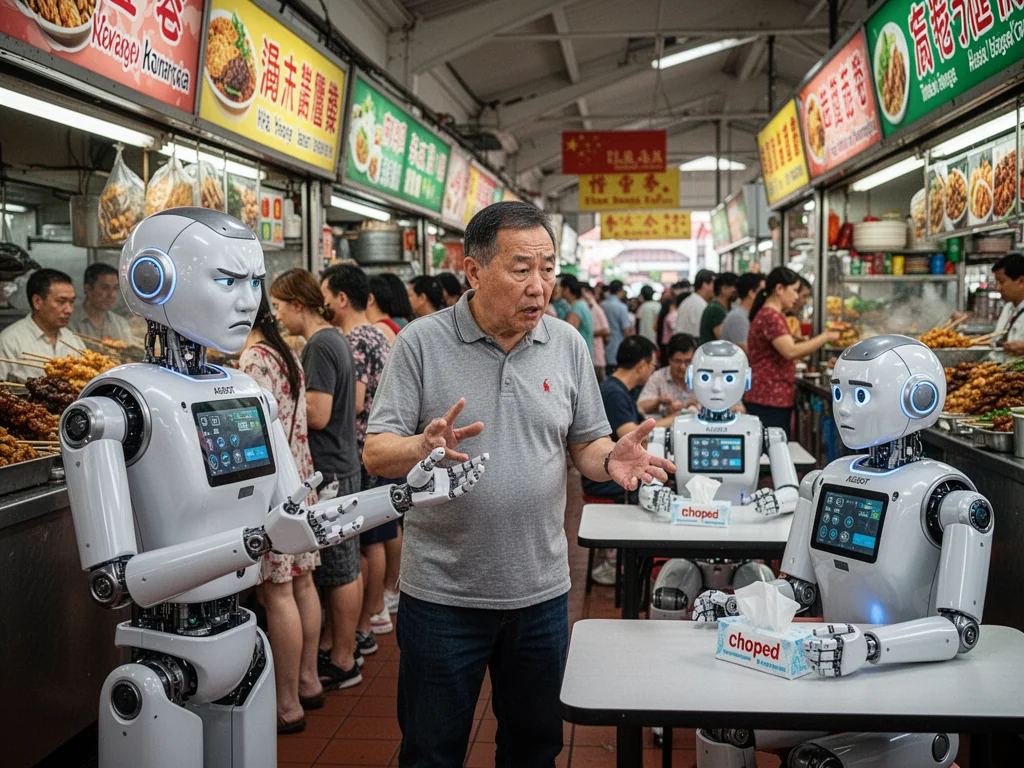 Singapore Deploys AGIBOT Humanoids So Efficient, They've Already Started Complaining About Long Queues At Hawker Centres