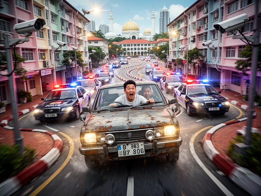 Singapore Man Leads Thrilling Hour-Long Chase In Area Smaller Than IKEA.