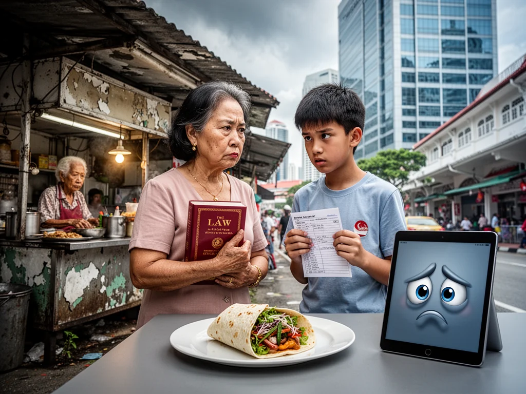 Sinkies Mourn Hawker Culture While Forcing Children To Become Investment Bankers
