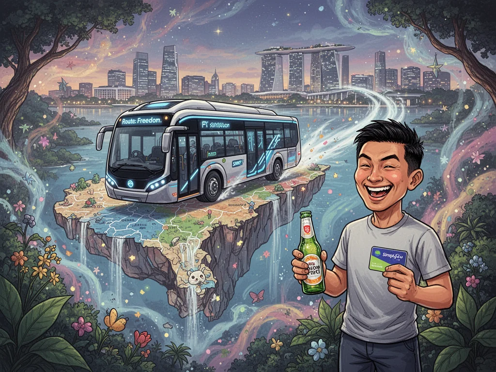 Sinkie Successfully Escapes Singapore By Simply Trying New SMRT Bus Route