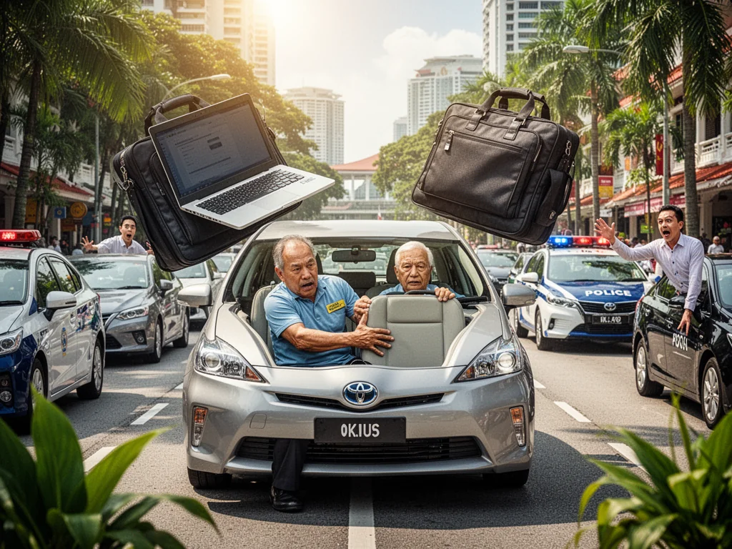 Sinkie Driver Challenges Passenger To Police Duel Over Backpack Placement