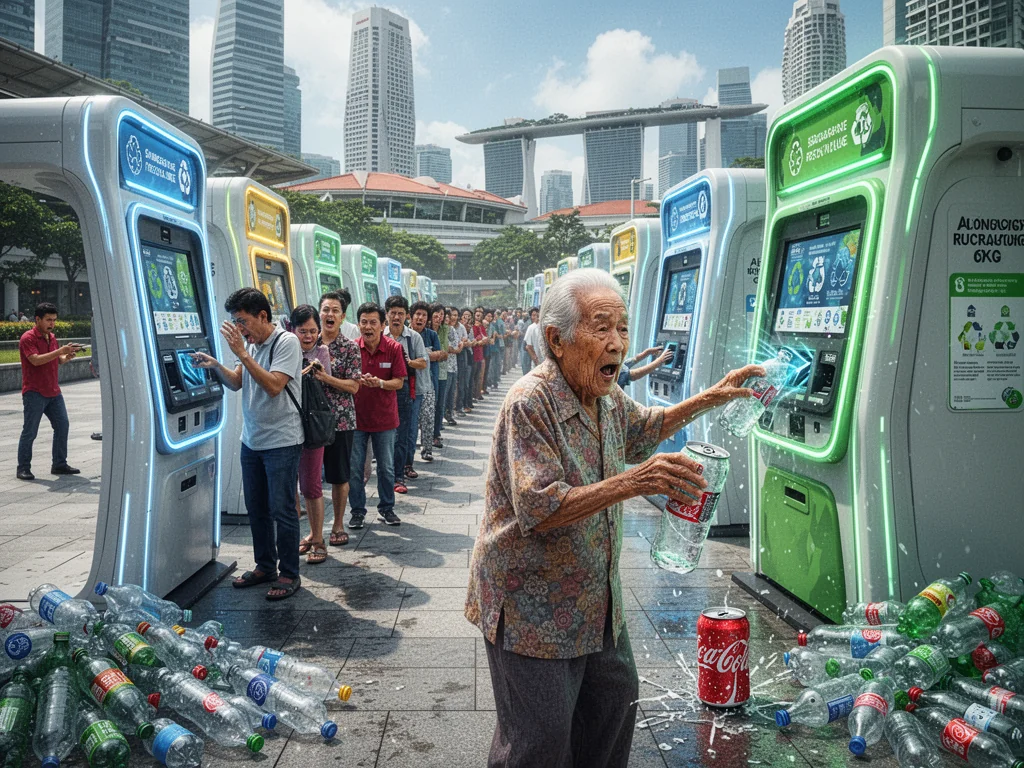 Sinkies Queue To Worship 380 Moody Trash Machines For Cents