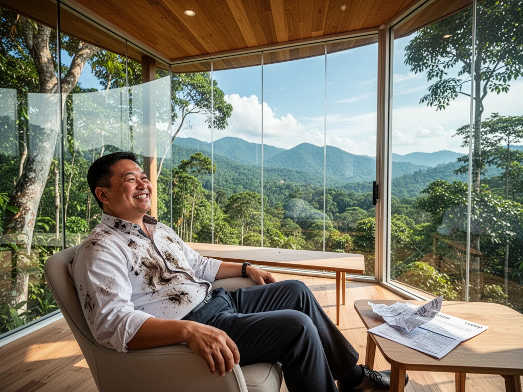 Singaporeans Envious Of Thai Hitman’s Rent-Free Mountain Treehouse View