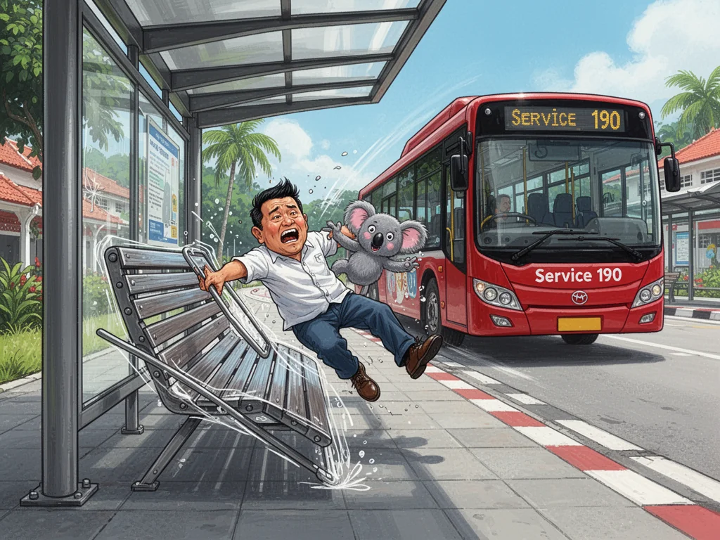 Singapore Unveils Bus Stop Benches Specifically Designed to Prohibit Sitting