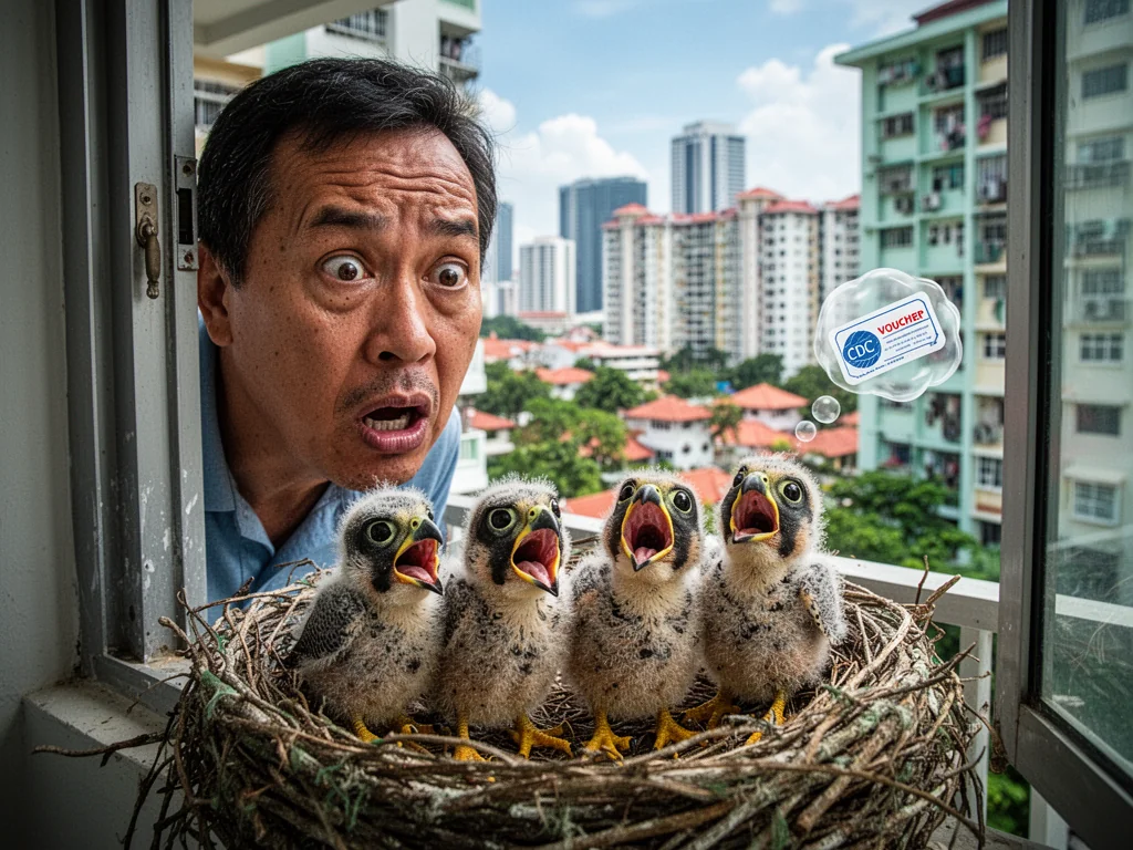 Newborn Singaporean Falcons Already Master The Art Of Complaining