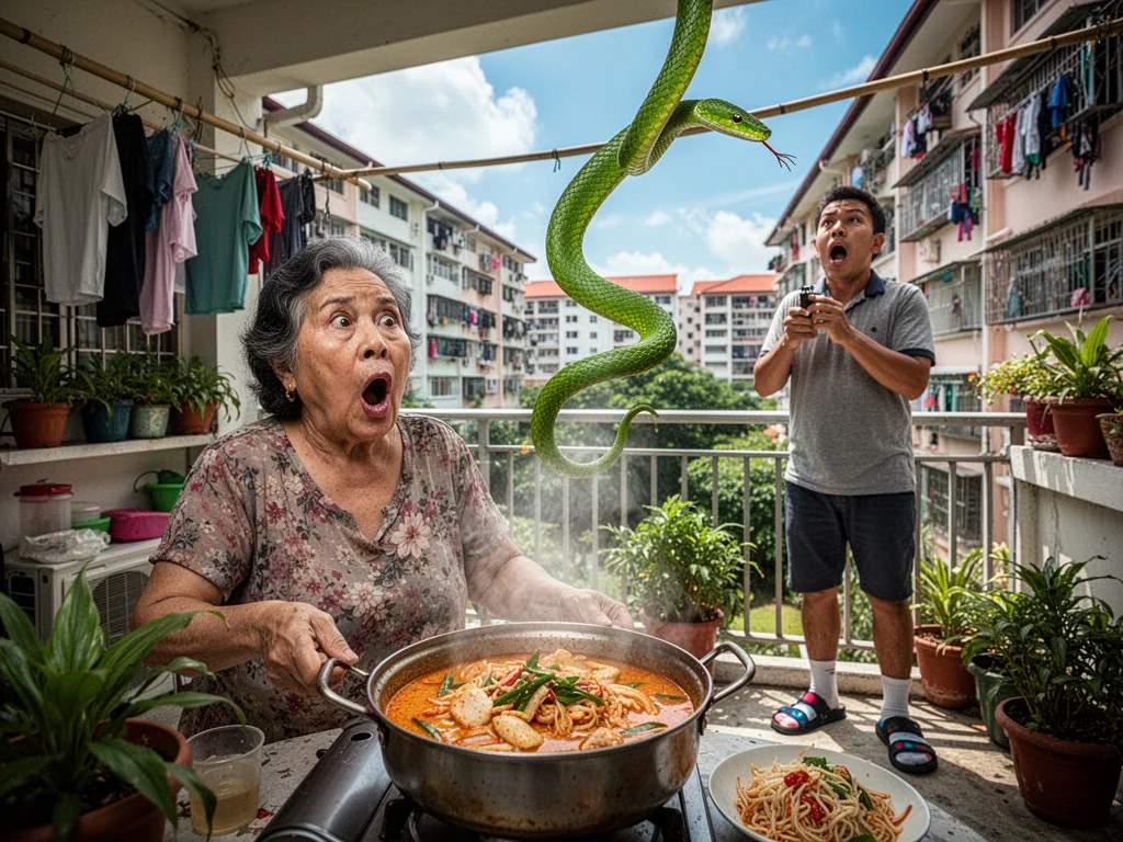 Singapore Paradise Tree Snake Reclassified as Organic Surveillance Drone