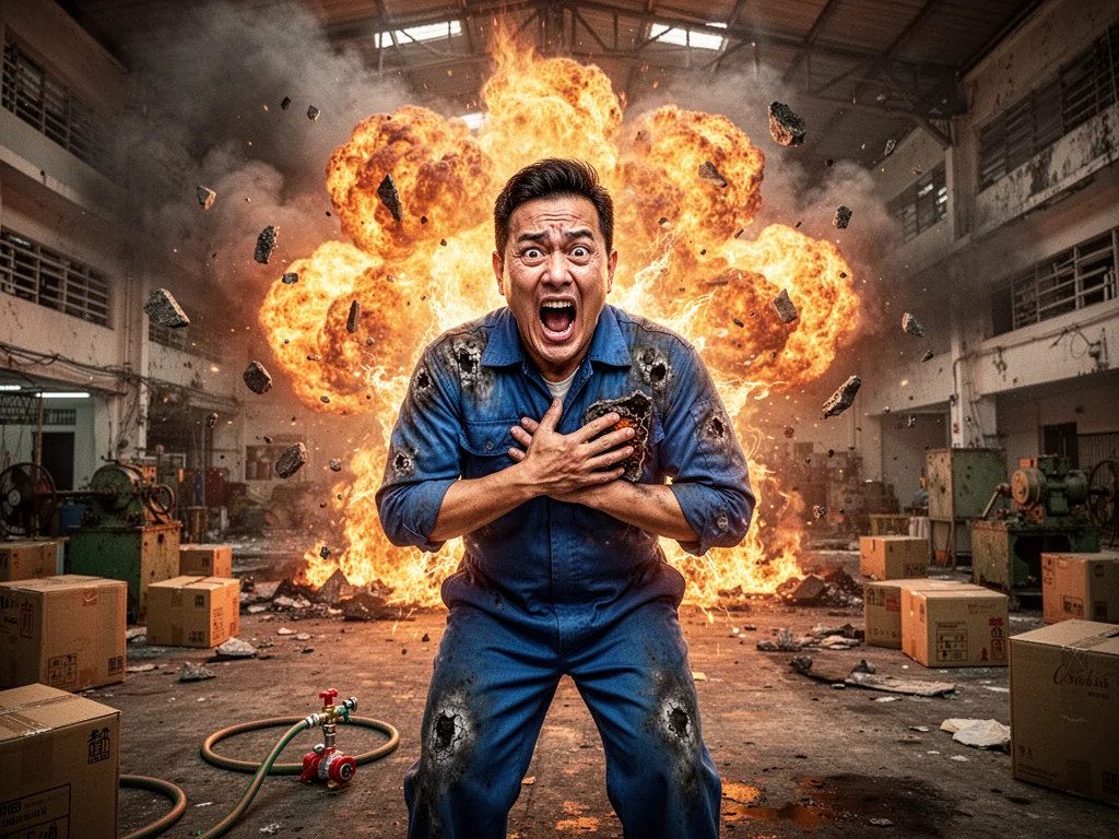 Sinkie Worker Ignores Fiery Explosion To Protect Precious MC Balance