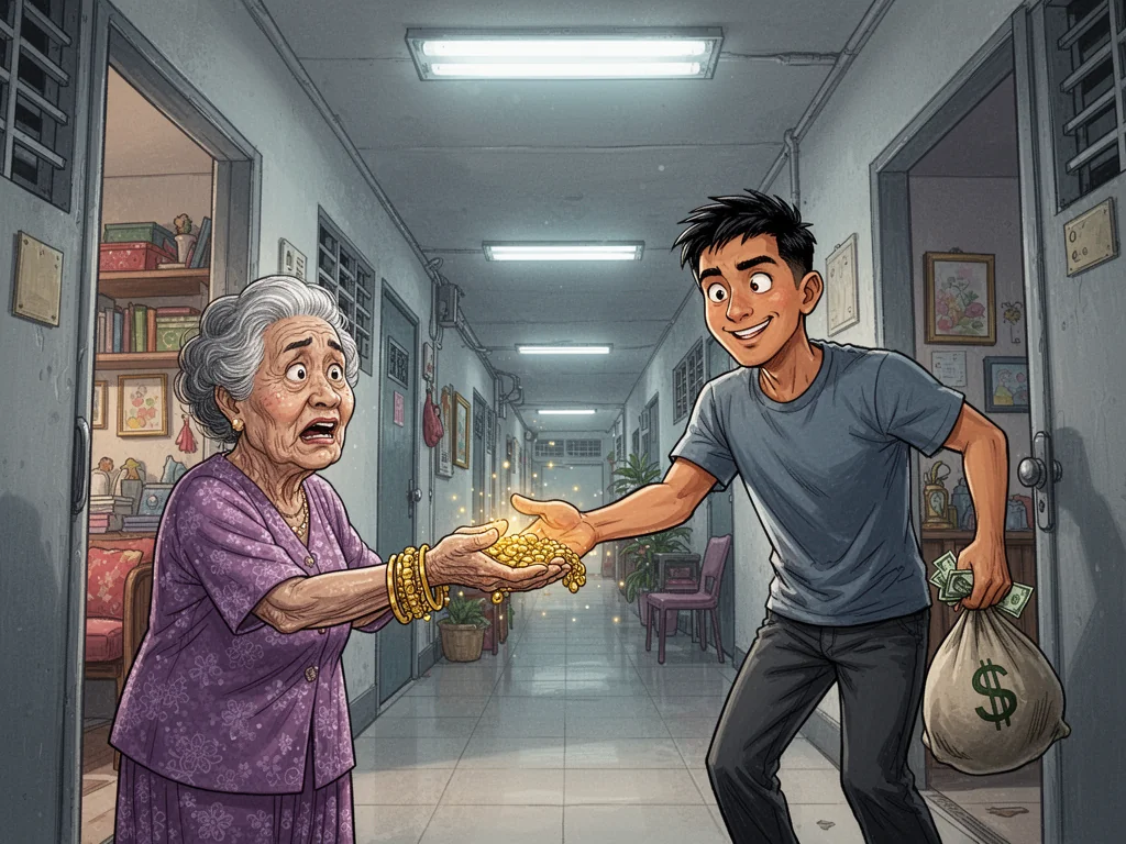 Malaysians Provide Free Gold Collection Service For Gullible Sinkies