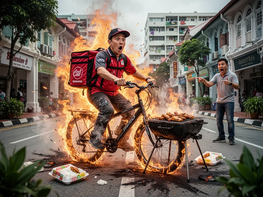 Delivery Rider’s PAB Explodes To Ensure Customer Finally Receives 