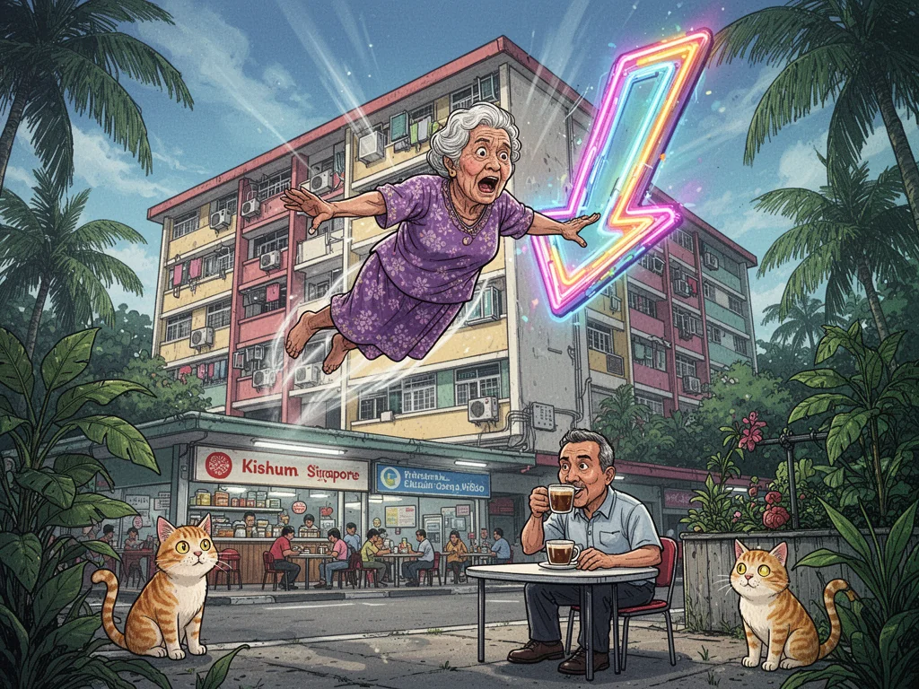 Yishun Resident Discovers Fastest Way To Exit Neighborhood Is Downward