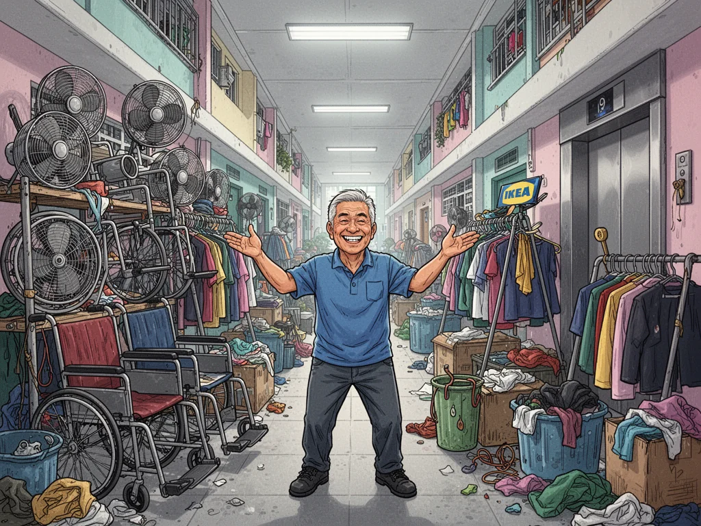 Marsiling Neighbour Successfully Runs Unlicensed IKEA Showroom In Corridor For 8 Years