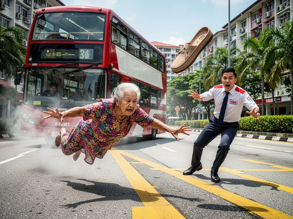 Stubborn Auntie Fights SBS Staff For Right To Be Roadkill