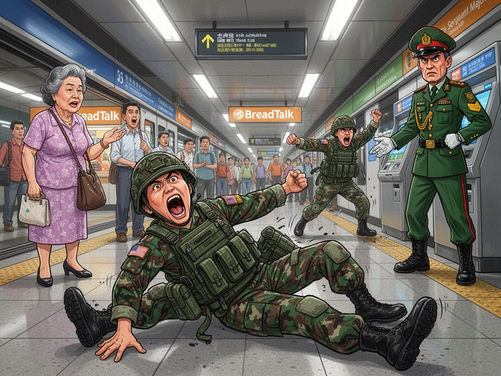 MINDEF Orders Recruits To Simulate Gory Deaths To Traumatise Morning Commuters
