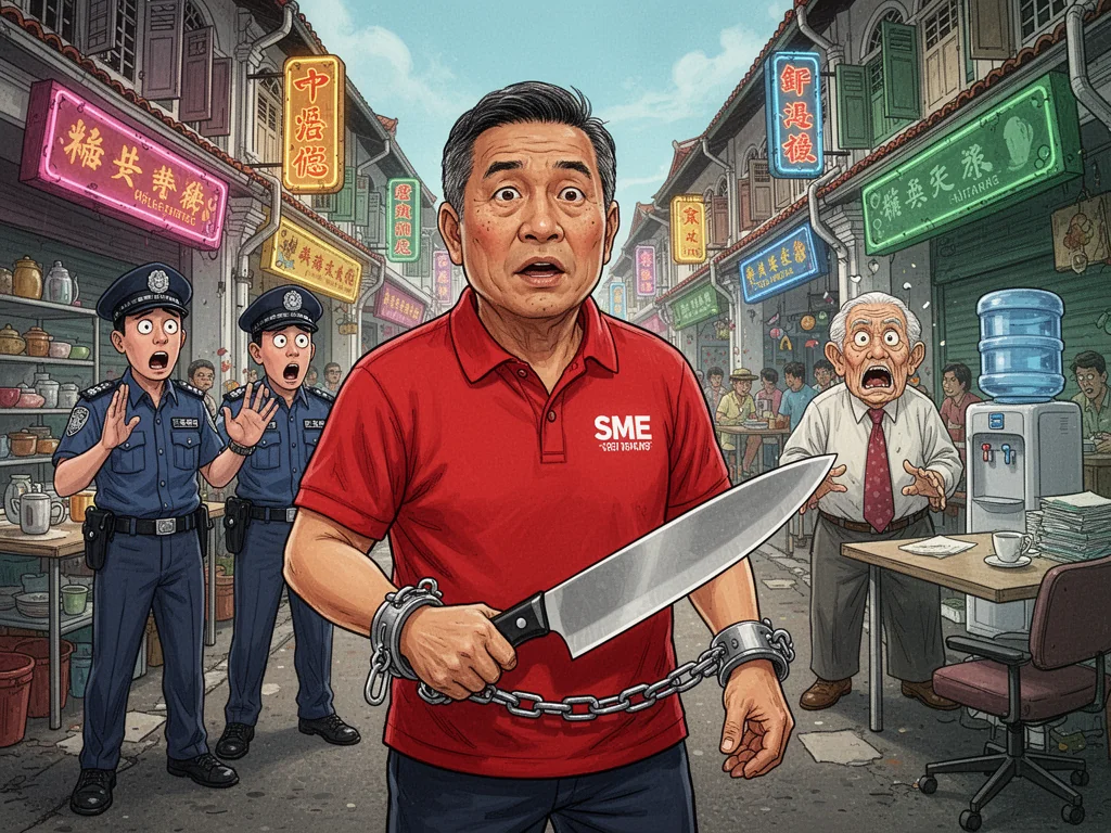 Local Man Returns To Geylang For Extremely Hands-On Exit Interview