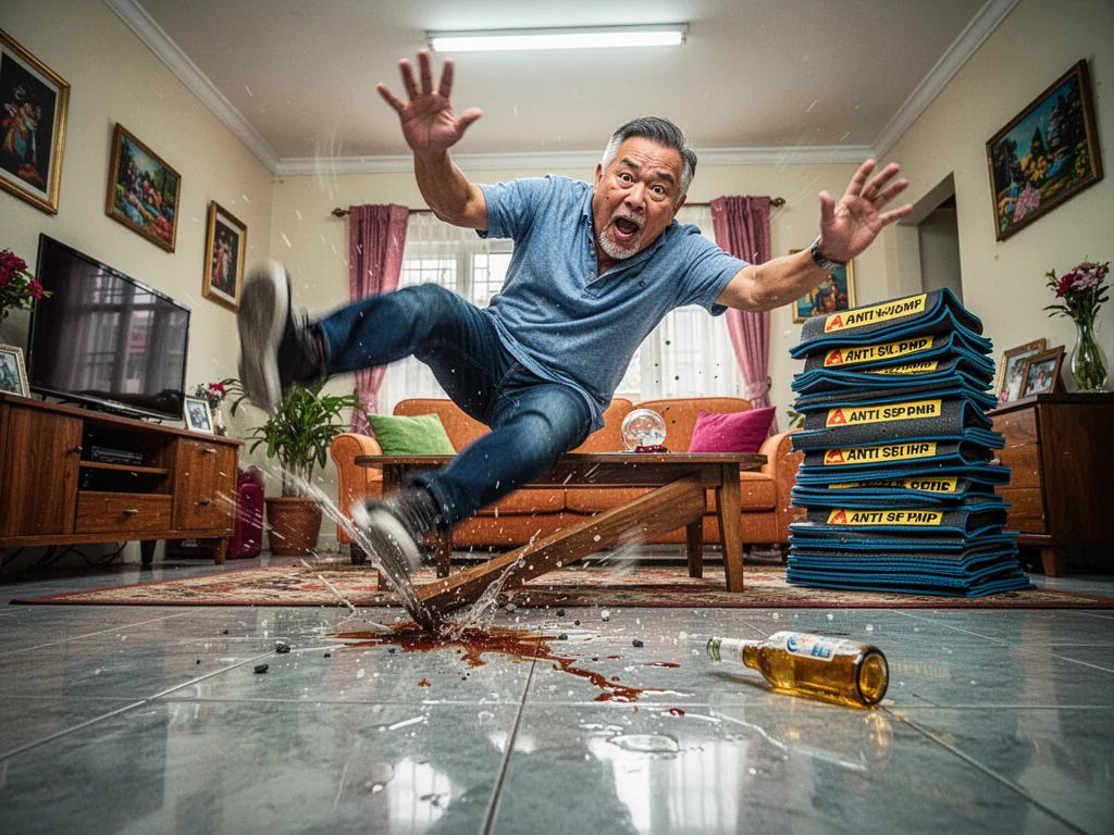 'Young And Dangerous' Actor Defeated By Own Slippery Living Room