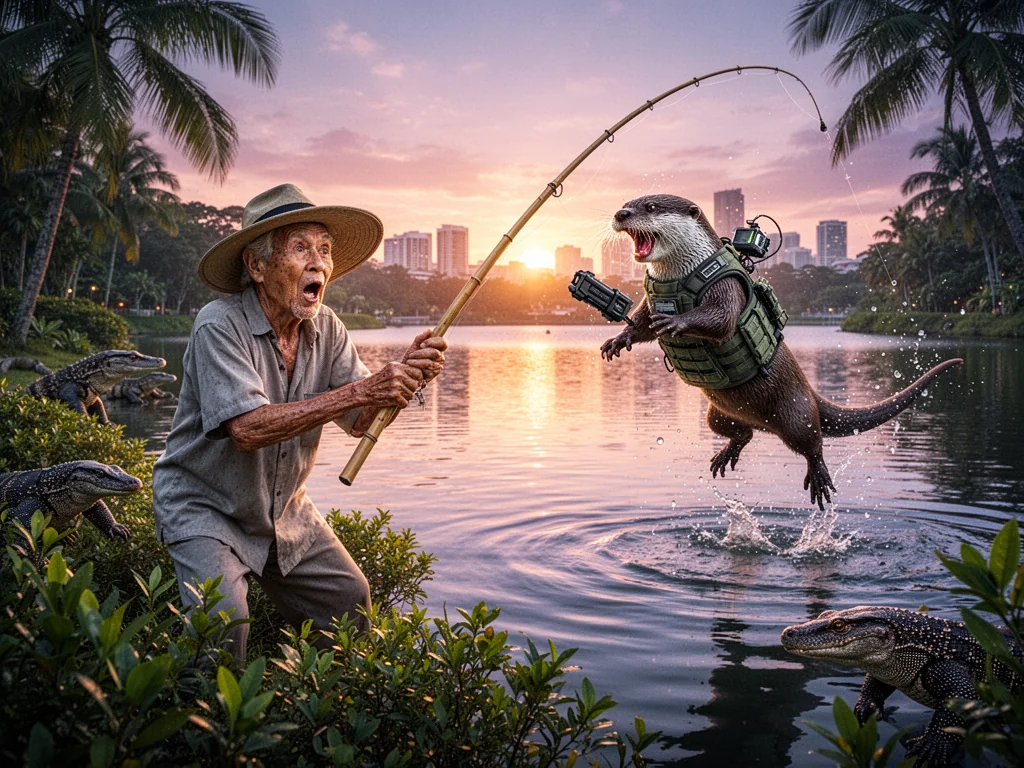 NParks To Arm Otters With Tasers To Stop Illegal Anglers