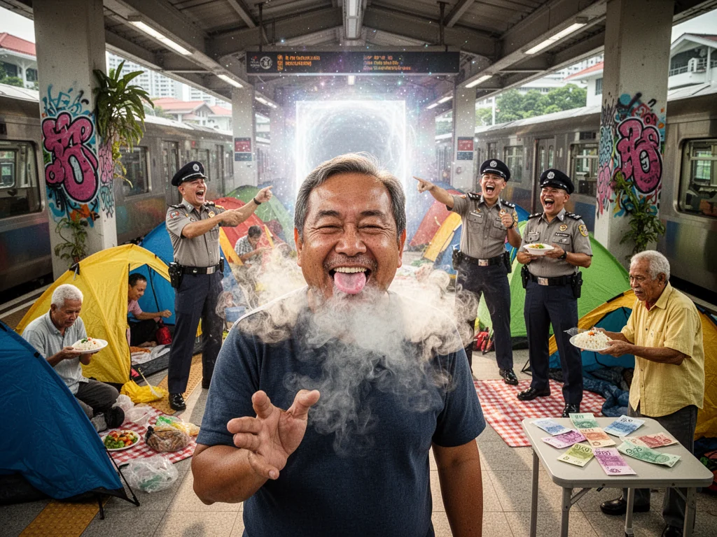 Woodlands North MRT Platform Now Officially A Lawless Shithole