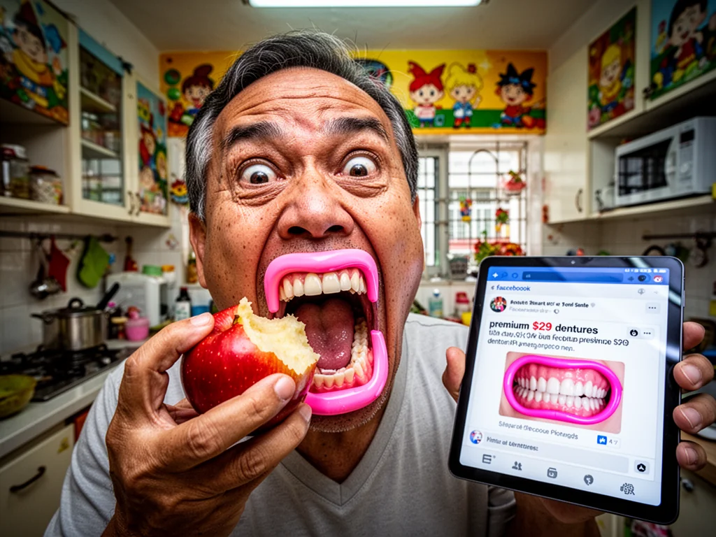 Cheapskate Shocked $29 Online Dentures Are Just Painted Plastic