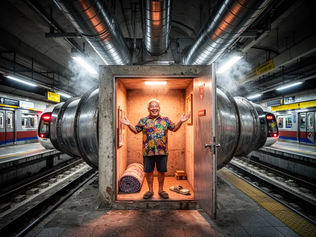Sinkie Pays $2 Million To Live In MRT Ventilation Shaft