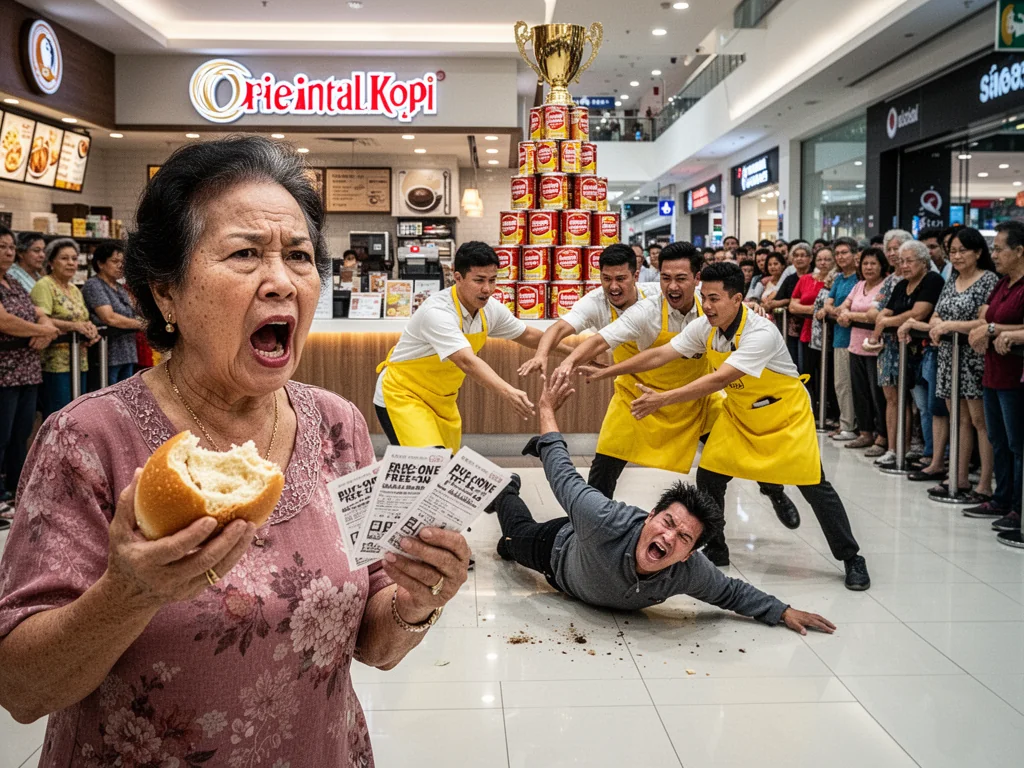 Oriental Kopi Staff Tackle Thief For Interrupting 3-Hour Queue