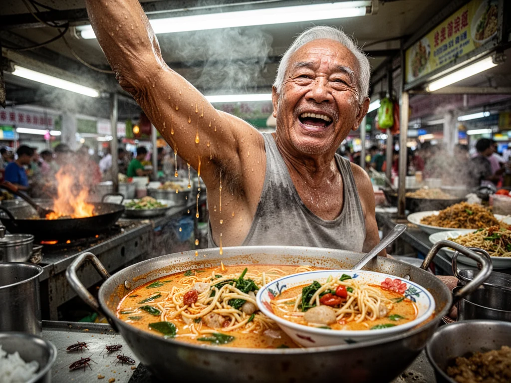NEA Mandates Minimum 5% Human Sweat In All Laksa Broths