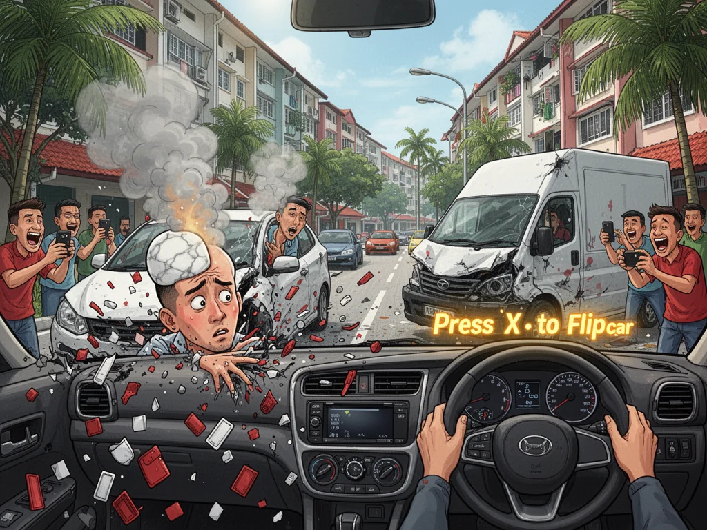 Unlicensed Driver Confused Why Bukit Merah Streets Lack A Tutorial Mode