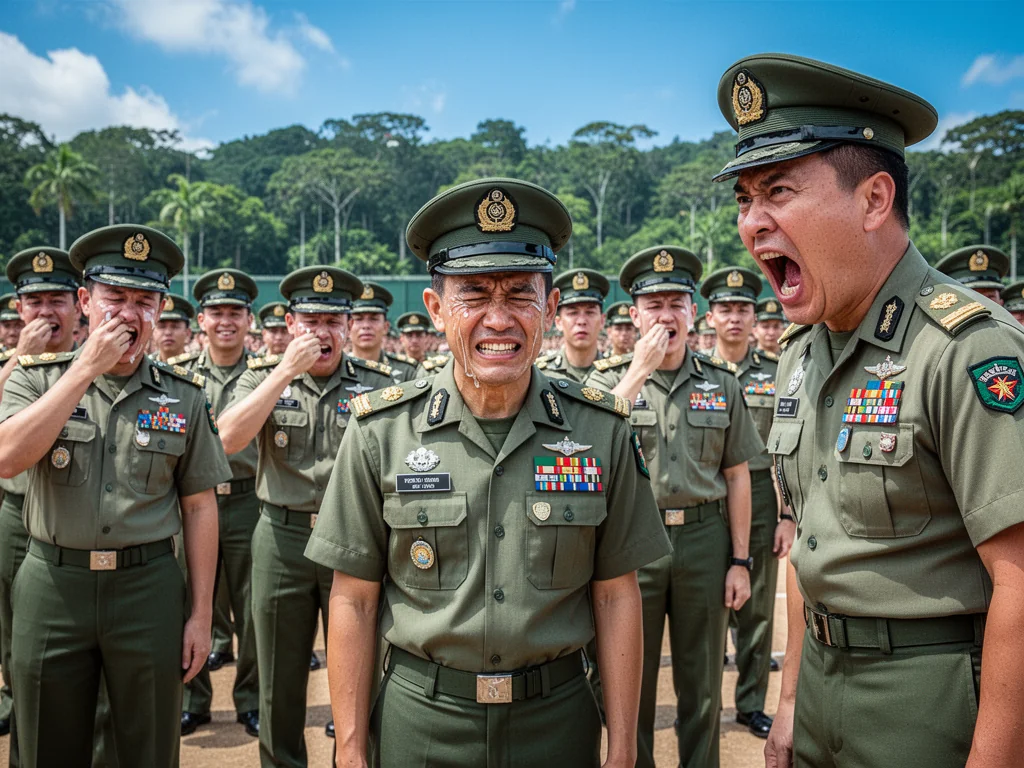 MINDEF Mandates 'Tactical Sobbing' To Make ORD Parades Look Less Like Escapes