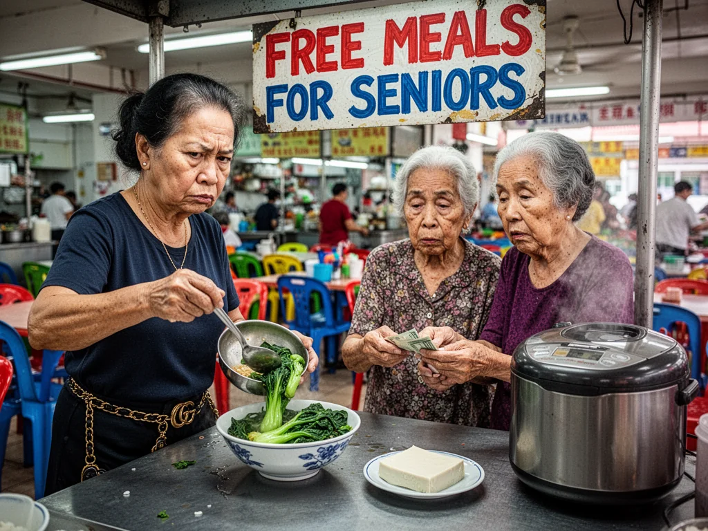 Stall Owner Charges Seniors For Free Meal For Not Begging Properly