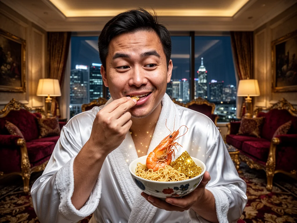 Local Moron Pays $85 For Room Service Cup Noodle Steam