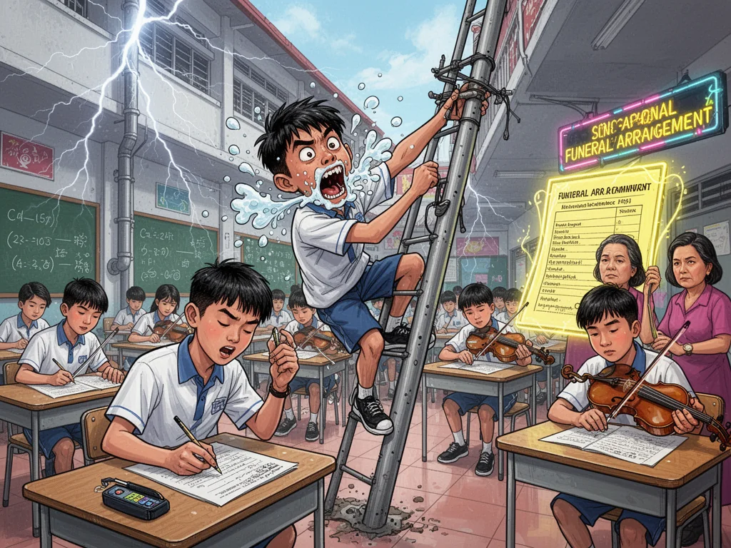 Local Student’s Total Mental Collapse Graded ‘Satisfactory’ By MOE Examiners