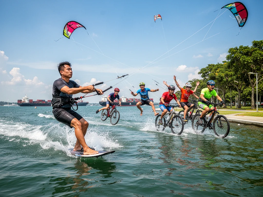 ECP Kite-Foiler Successfully Decapitates Three Cyclists While ‘Vibing’
