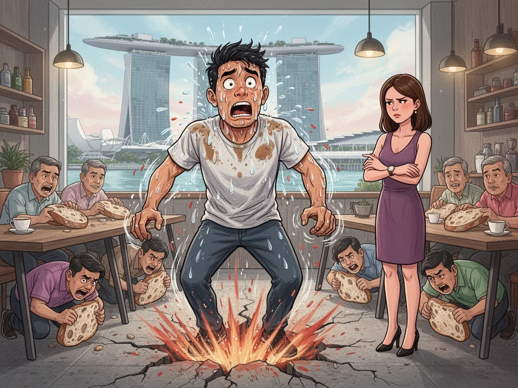Sinkie Guy’s First Date Jitters Trigger NEA Earthquake Warning