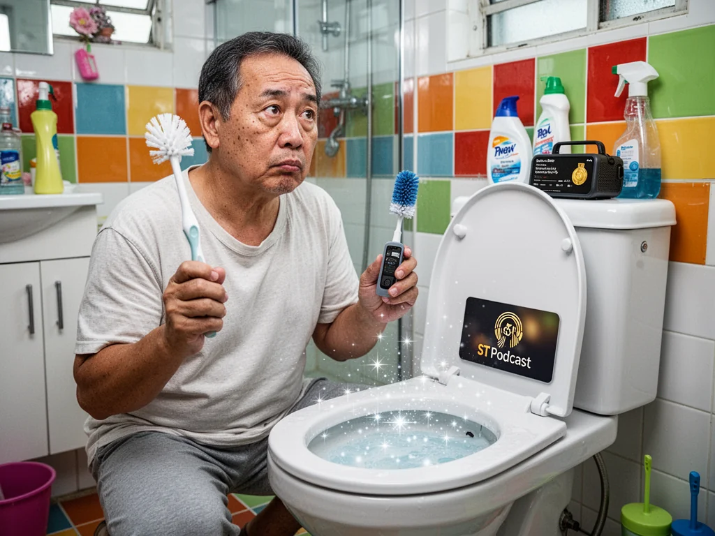 ST Podcast Voted Best Background Noise For Scrubbing Toilet Bowls