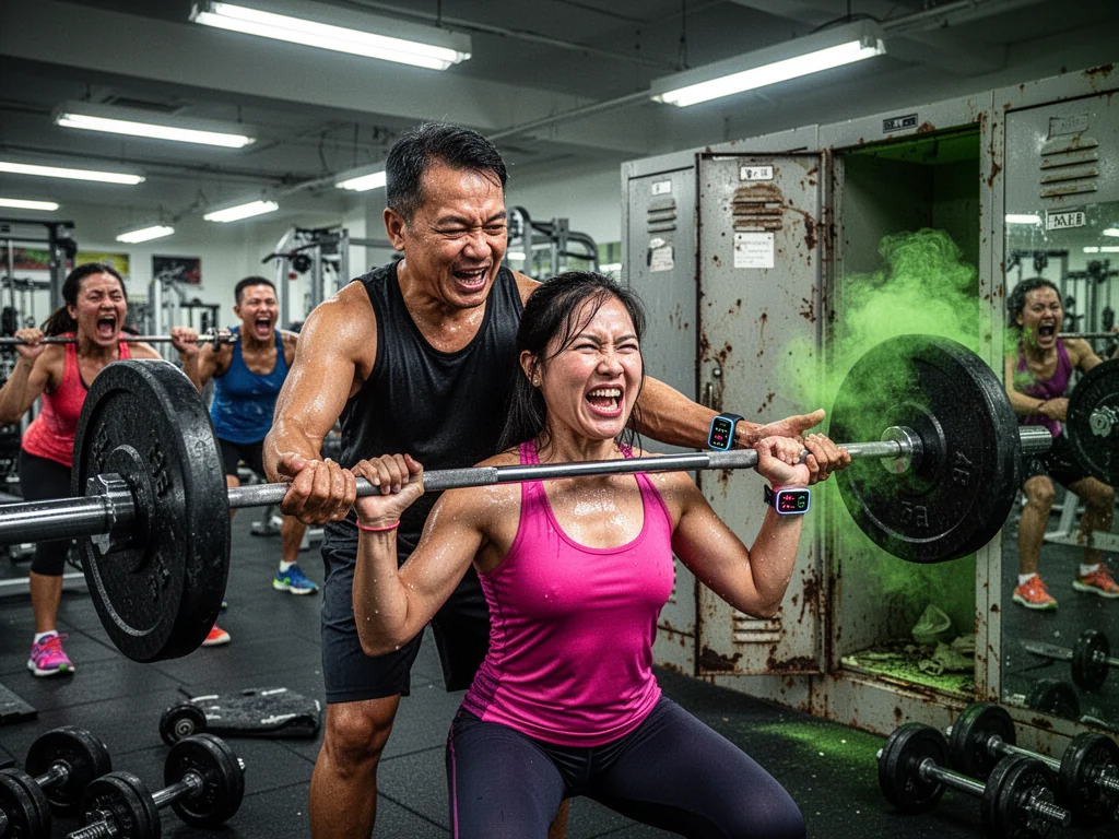 Sinkie Couple Replaces Foreplay With Mutual Grunting During Squat Sets