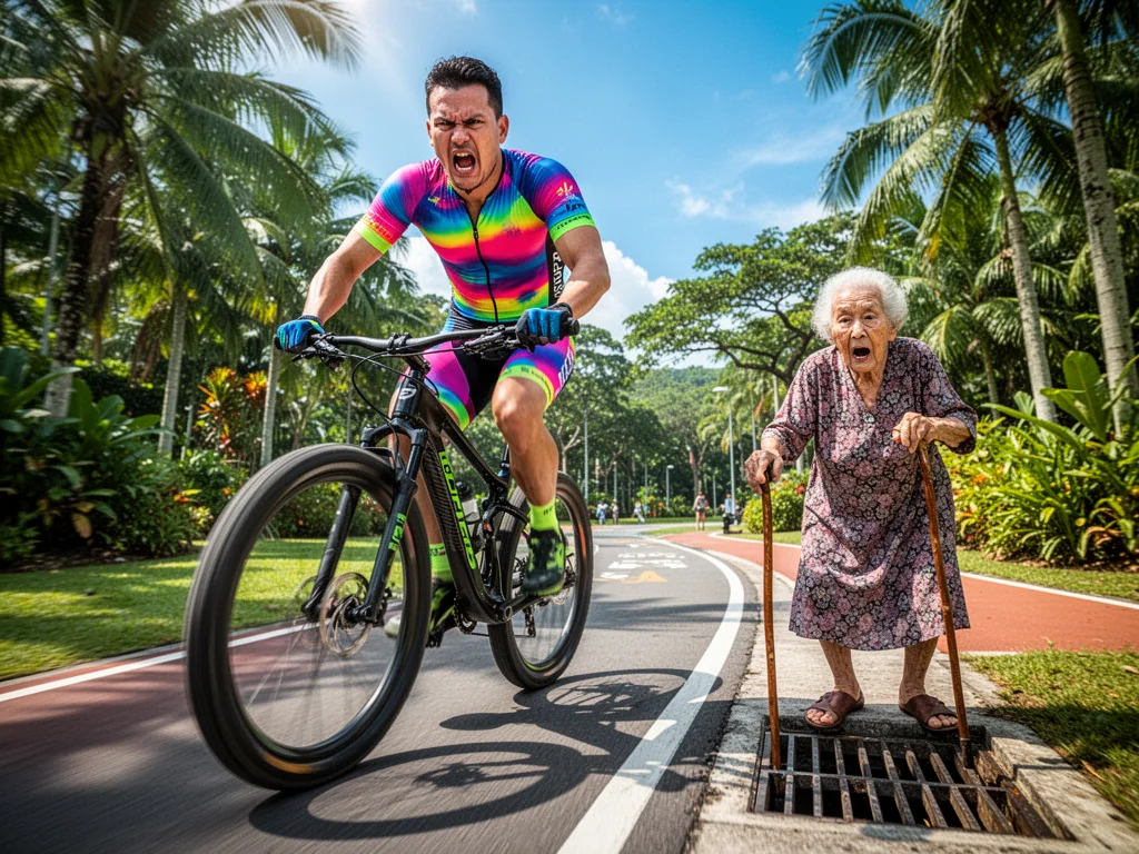New NParks Law Permits $20,000 Mountain Bikes To Flatten Children