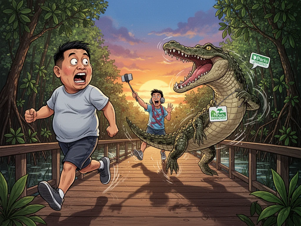 NParks Grants Sungei Buloh Crocodiles Permission To Eat Slow Tourists