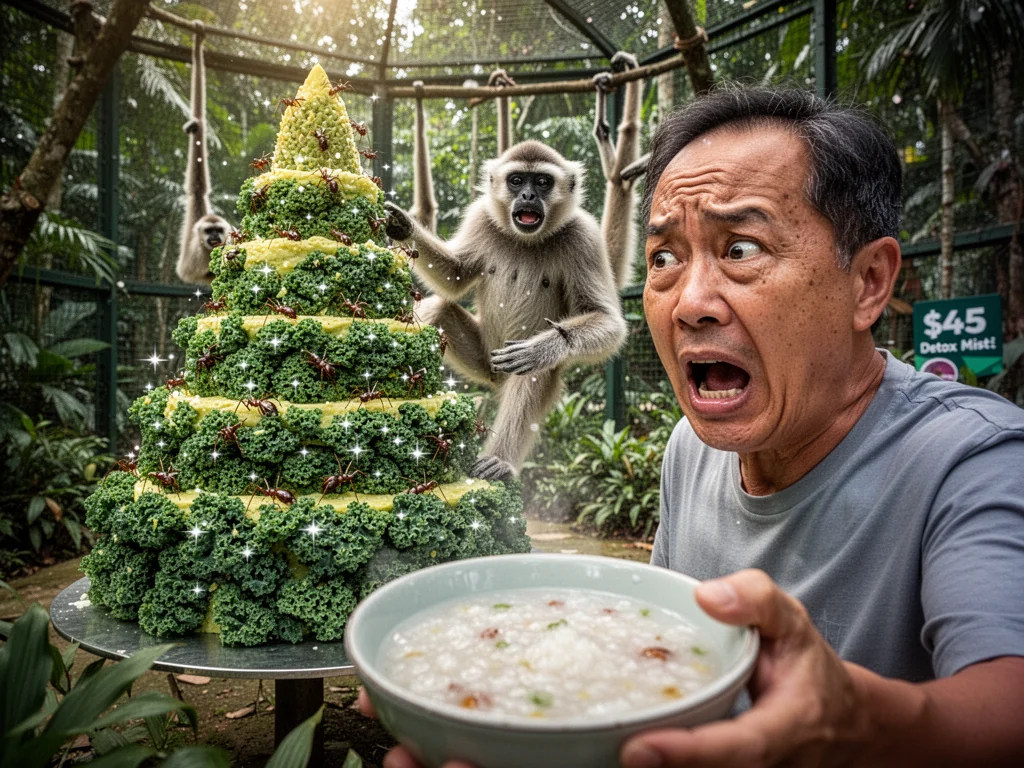 Mandai Orangutan’s $15,000 Birthday Cake Mockingly Outperforms Your Salary