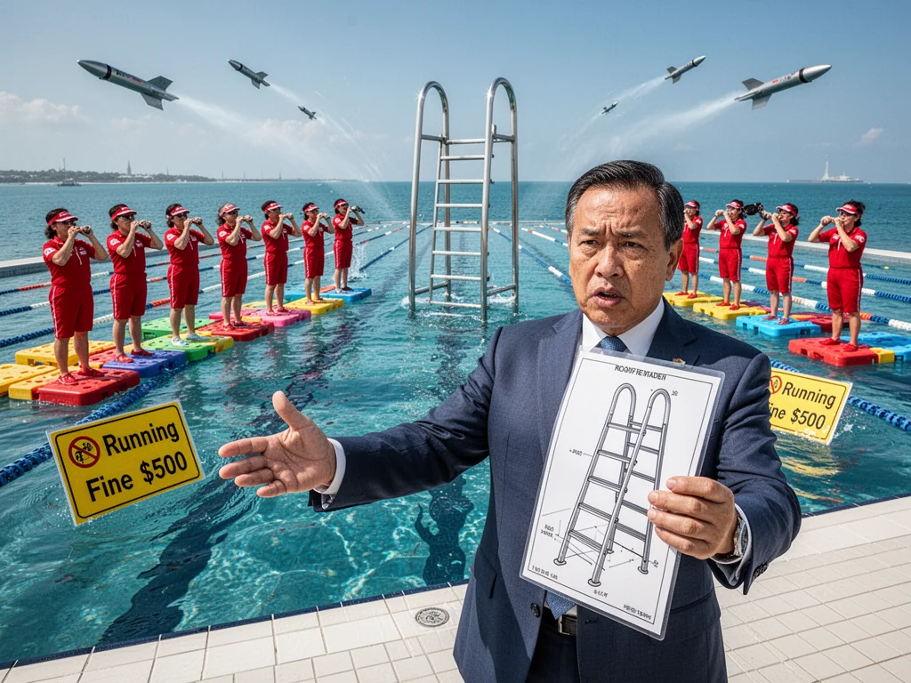 Chan Chun Sing Demands Qatar Install No Running Signs In Waterways