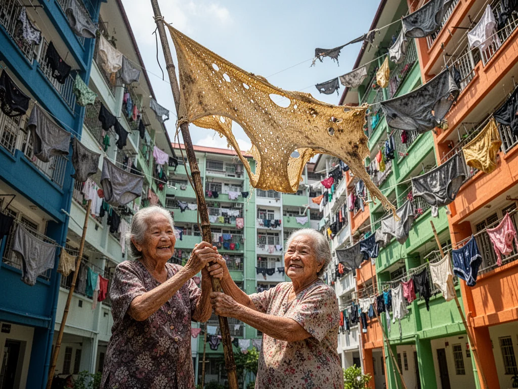 Singapore To Replace National Day Flags With Crusty HDB Underwear
