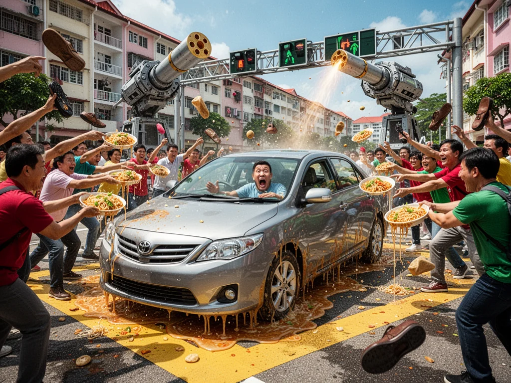 LTA Authorises Public Stoning For Drivers Blocking Yellow Box Junctions