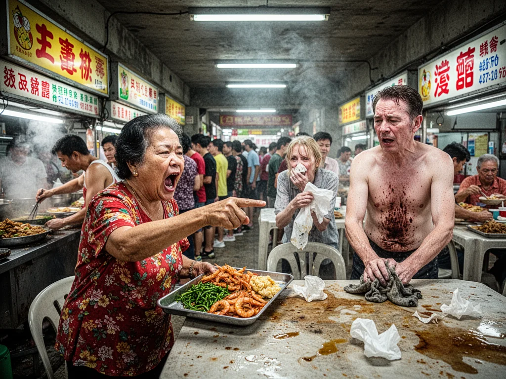 Tourist Shocked Michelin Star Hawker Stall Doesn't Serve Champagne